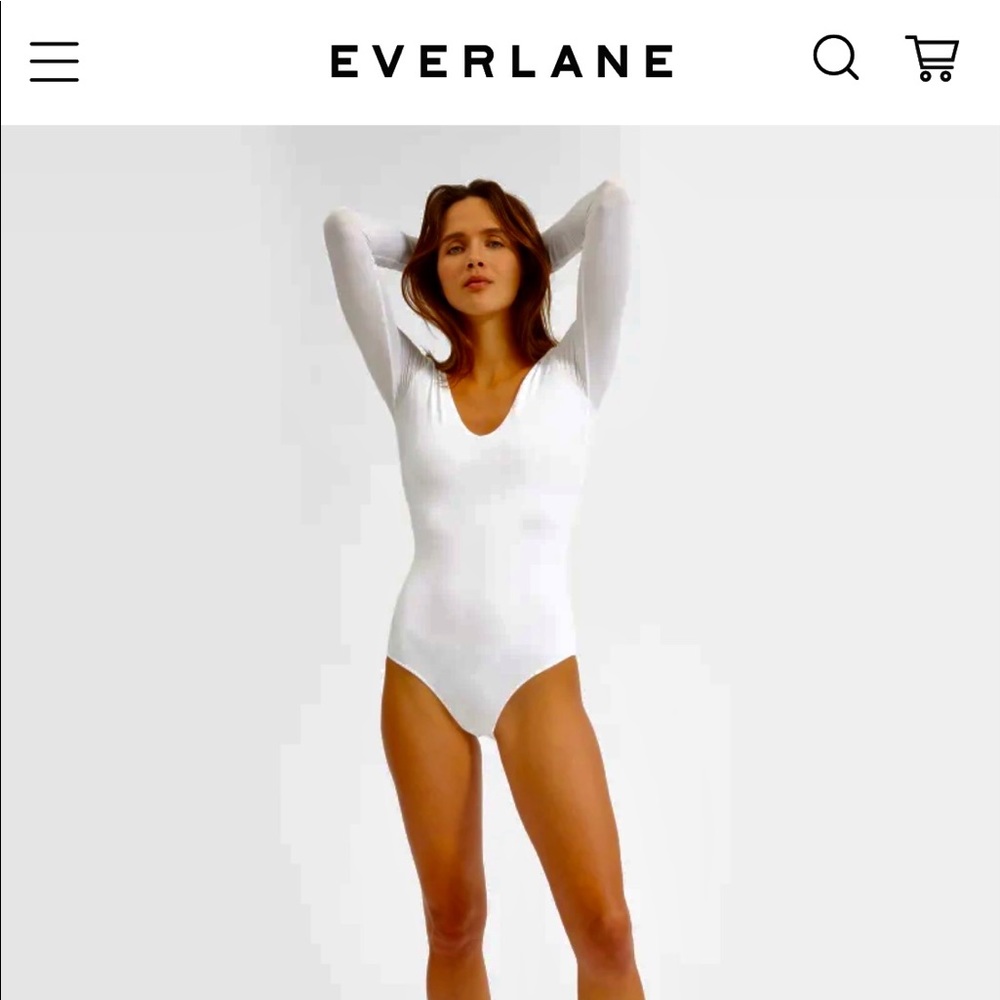 Everlane White Bodysuit